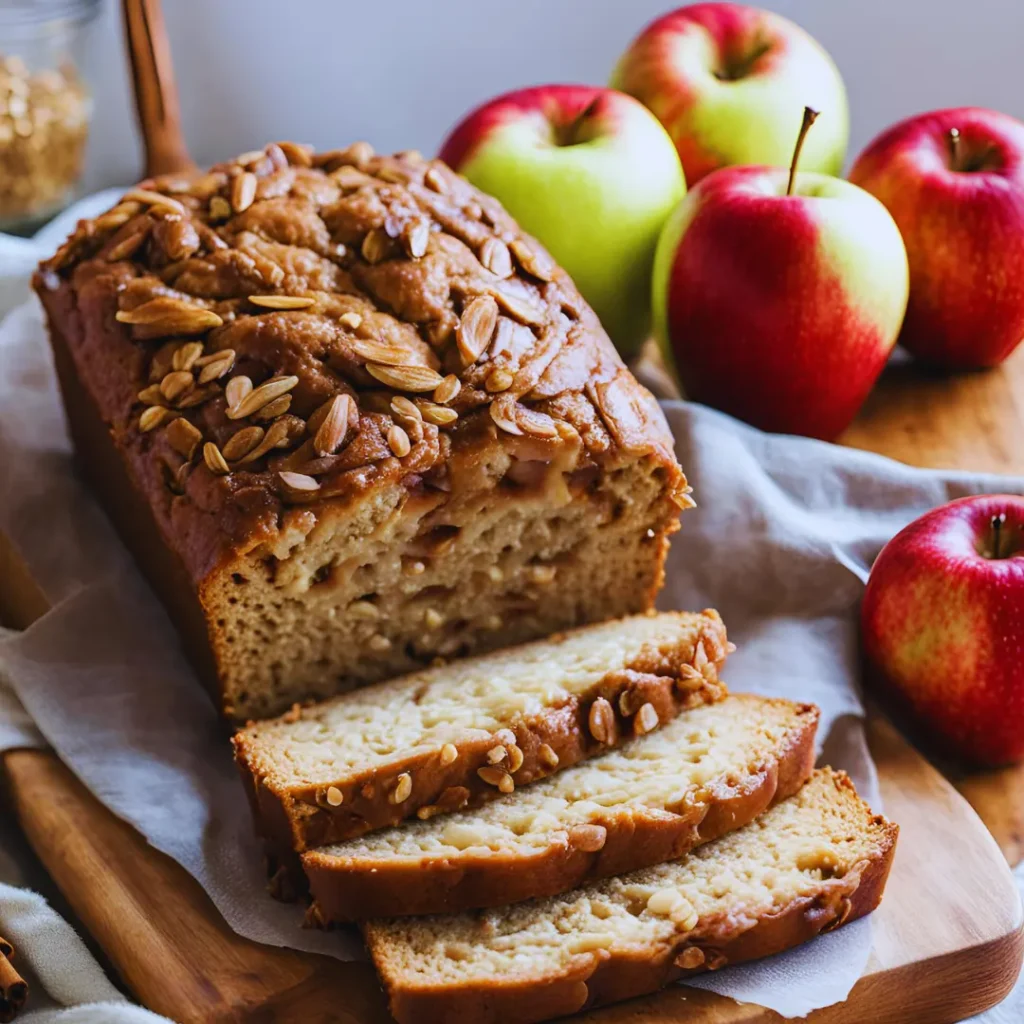 Cinnamon Swirl Apple Oat Bread recipe