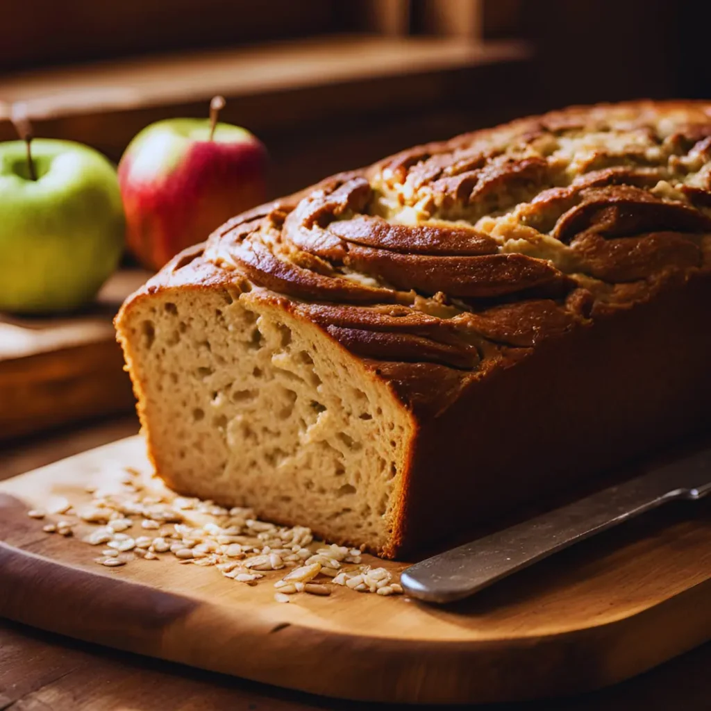 Cinnamon Swirl Apple Oat Bread