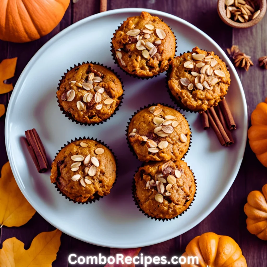 Pumpkin Oatmeal Muffins recipe