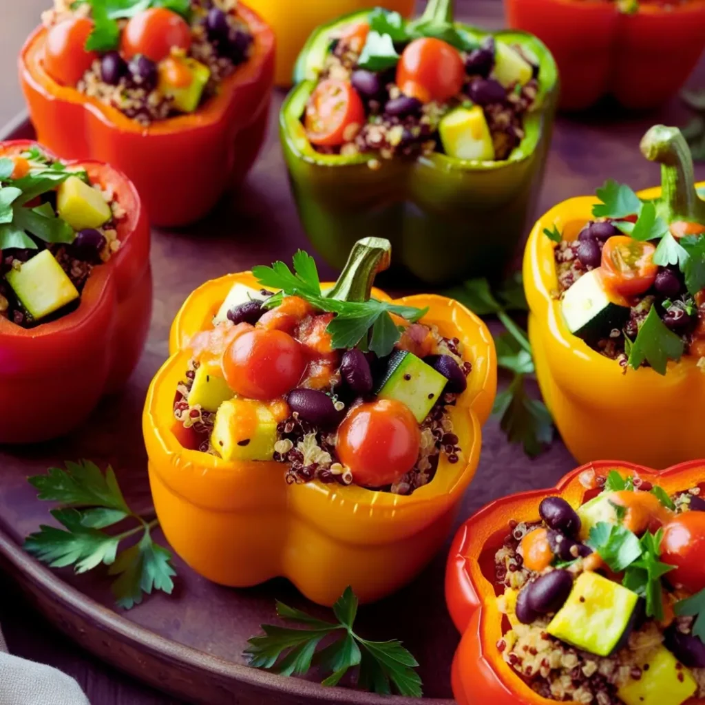 Vegan Stuffed Bell Peppers with Quinoa recipe