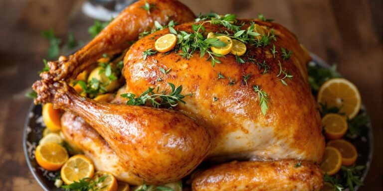 Herb-Roasted Turkey with Citrus and Garlic Butter
