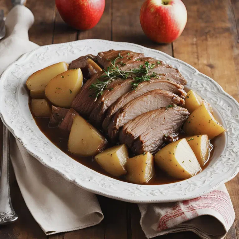 Apple Cider Pot Roast with Potatoes