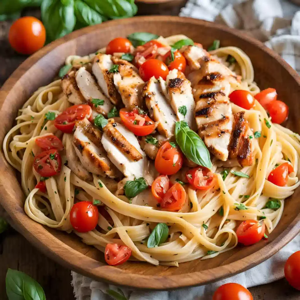 Bruschetta Chicken Pasta Recipe