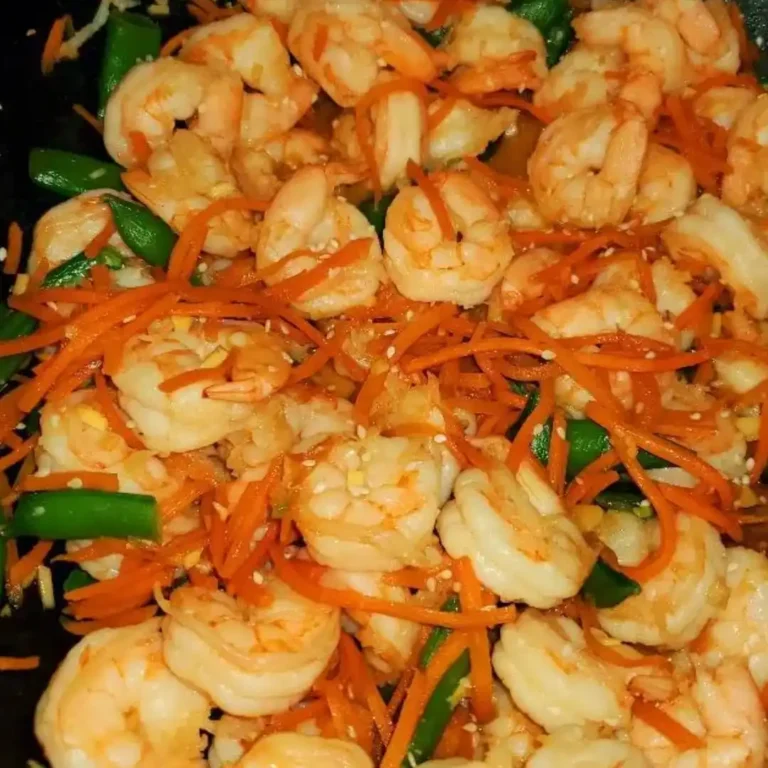 Carrot Sesame Shrimp Stir-Fry Recipe