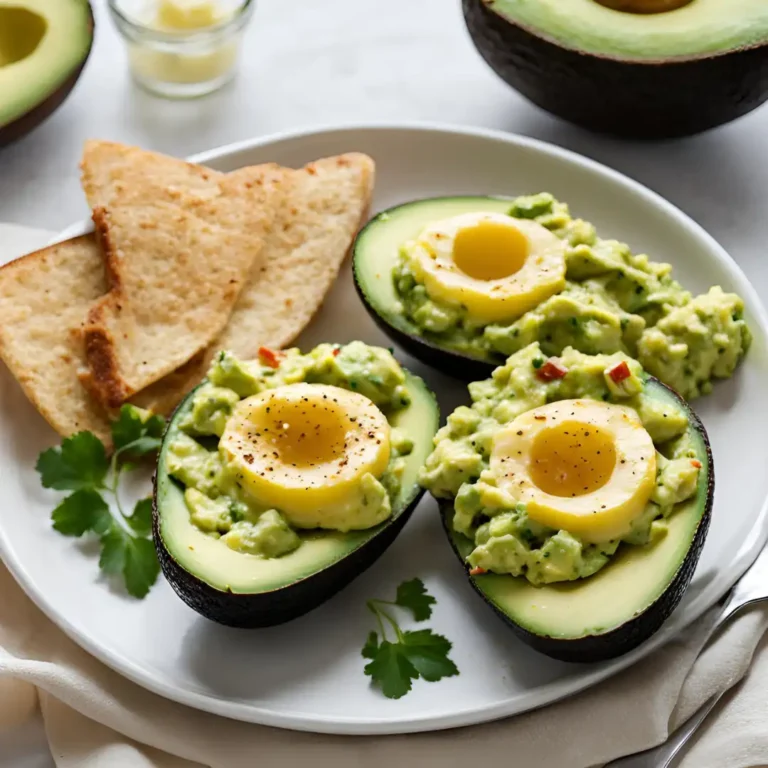 Easy Scrambled Eggs in Avocado Recipe