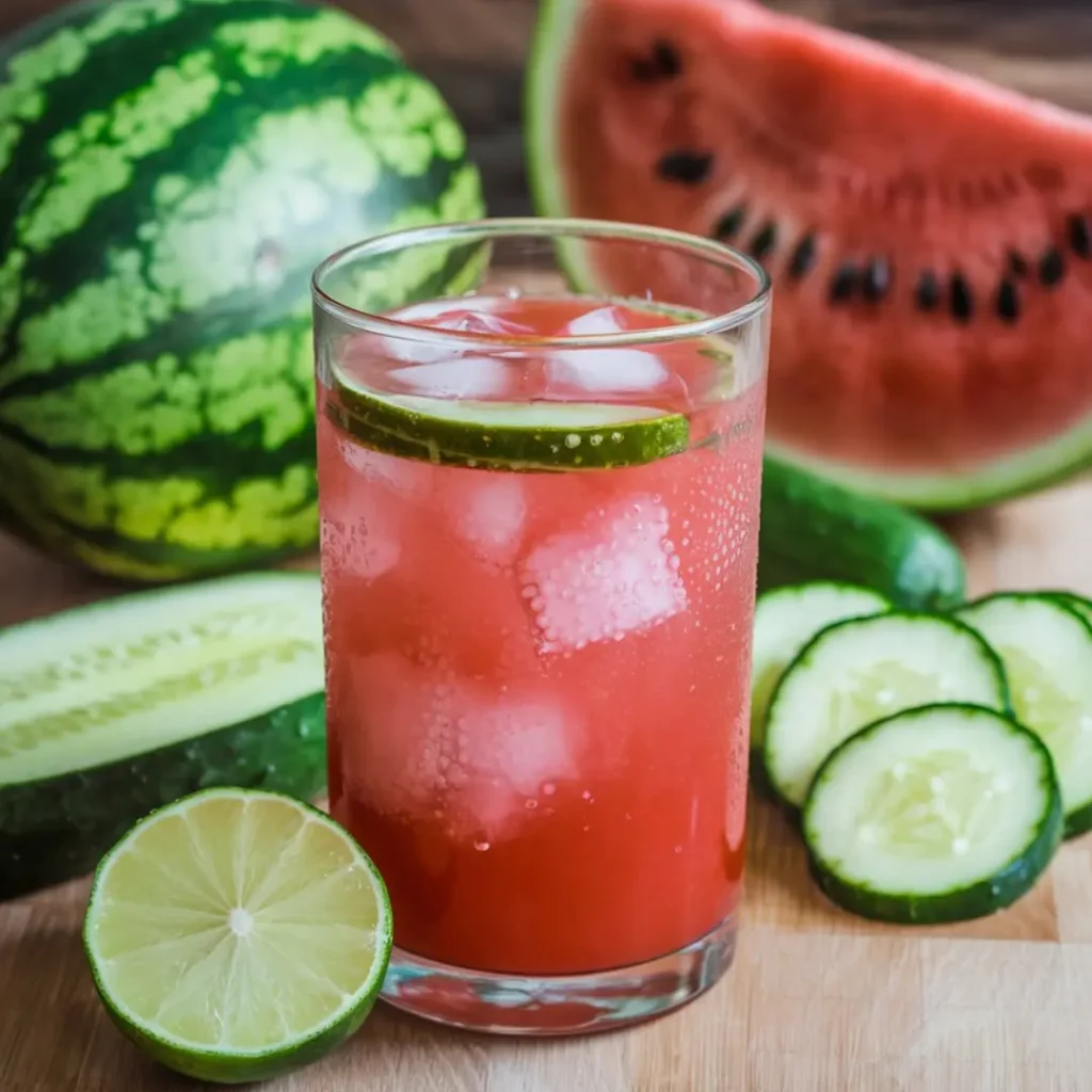 Watermelon Cucumber Lime Juice Recipe