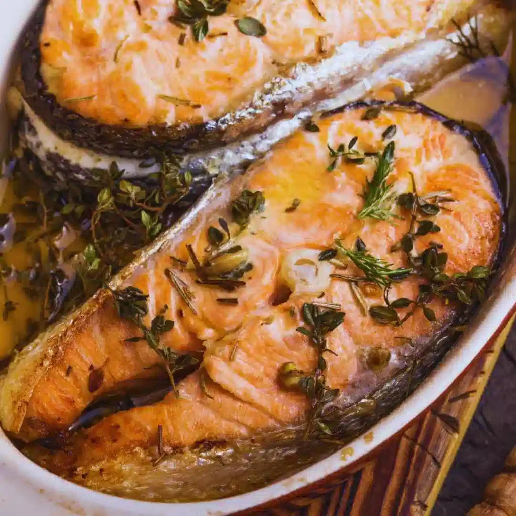 Baked salmon recipe