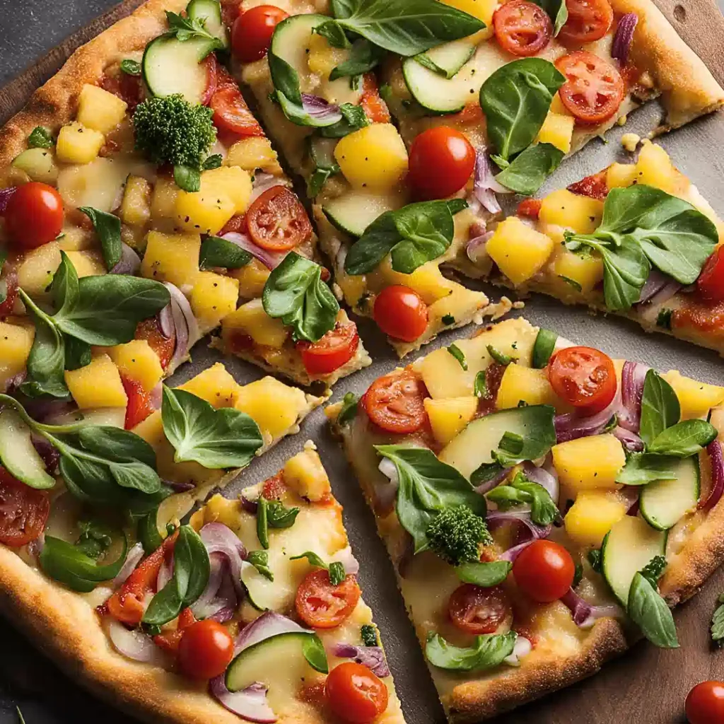 veggie pizza with pineapple recipe