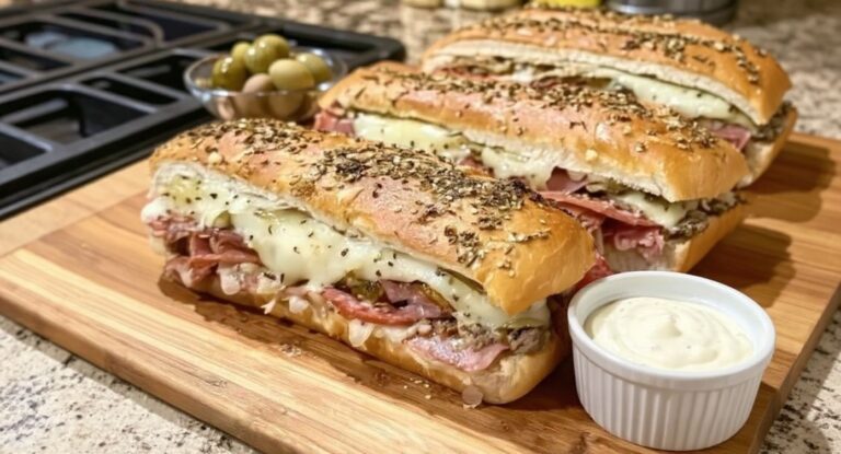 Muffuletta Sandwich Recipe: Italian Pressed Sandwich